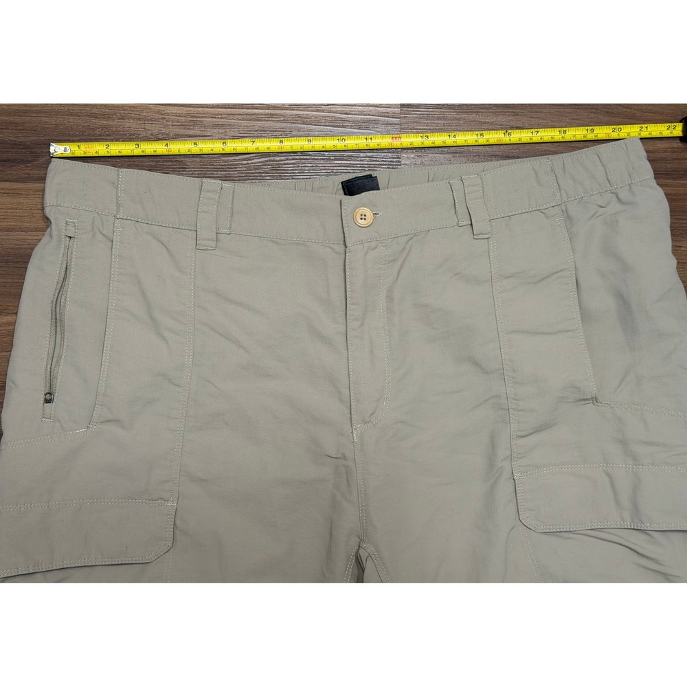 The North Face Paramount Convertible Cargo Pants Tan Hiking Zip Off Sz 2XL - Picture 4 of 14